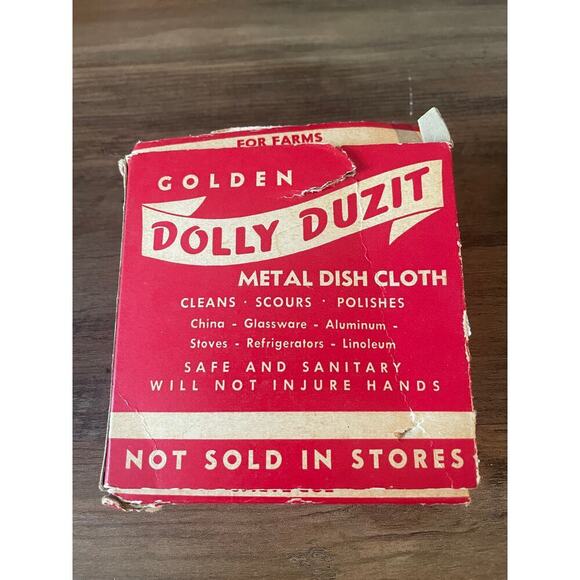 6/$25 Vintage in Box Golden Dolly Duzit Sponge - Picture 4 of 4